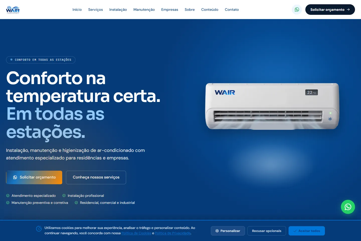 Wair — captura do projeto